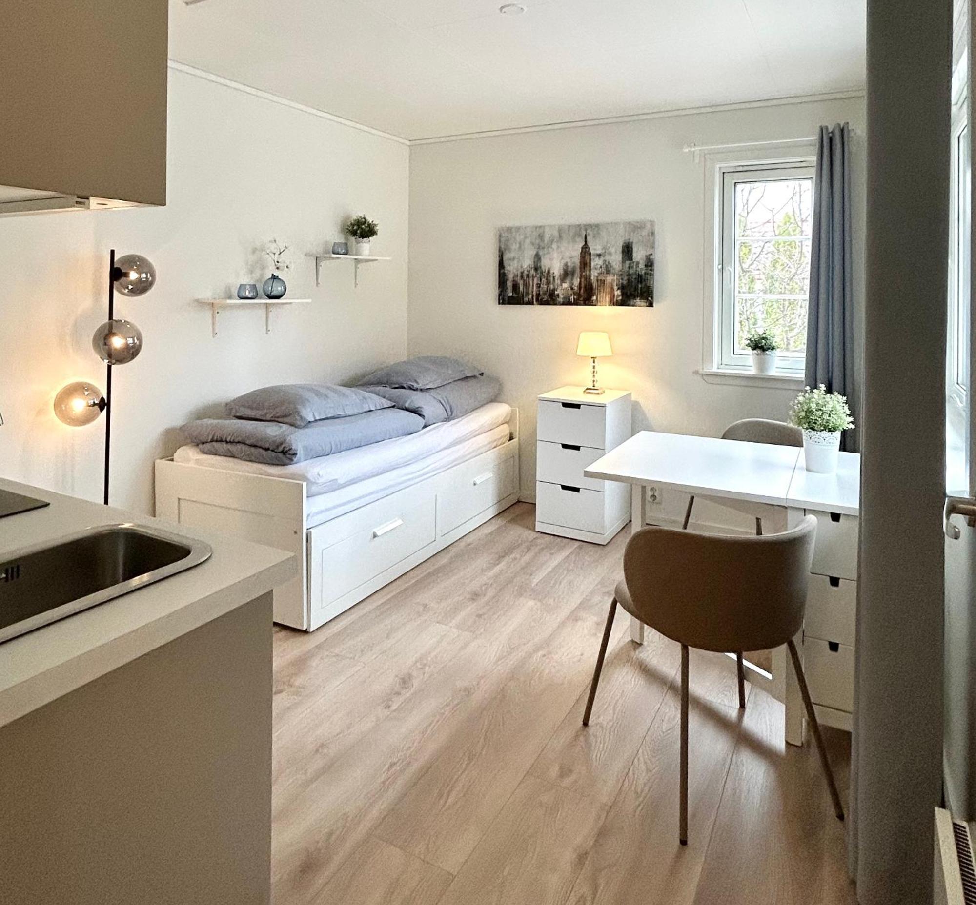 Newly Renovated Studio Apartment - Free Parking And Ev Docking Trondheim Esterno foto